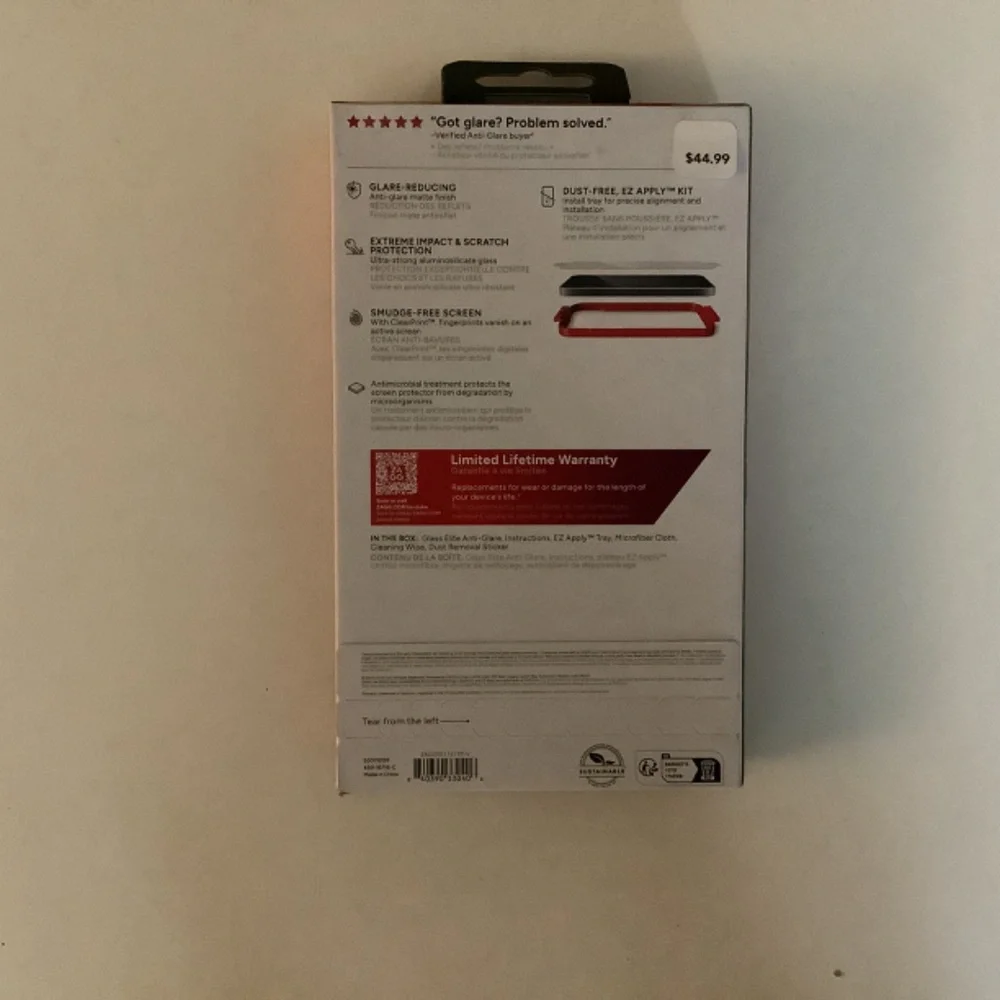 ZAGG Invisible Shield for iPhone 16/15, Glass Elite Anti-Glare, Screen Protector